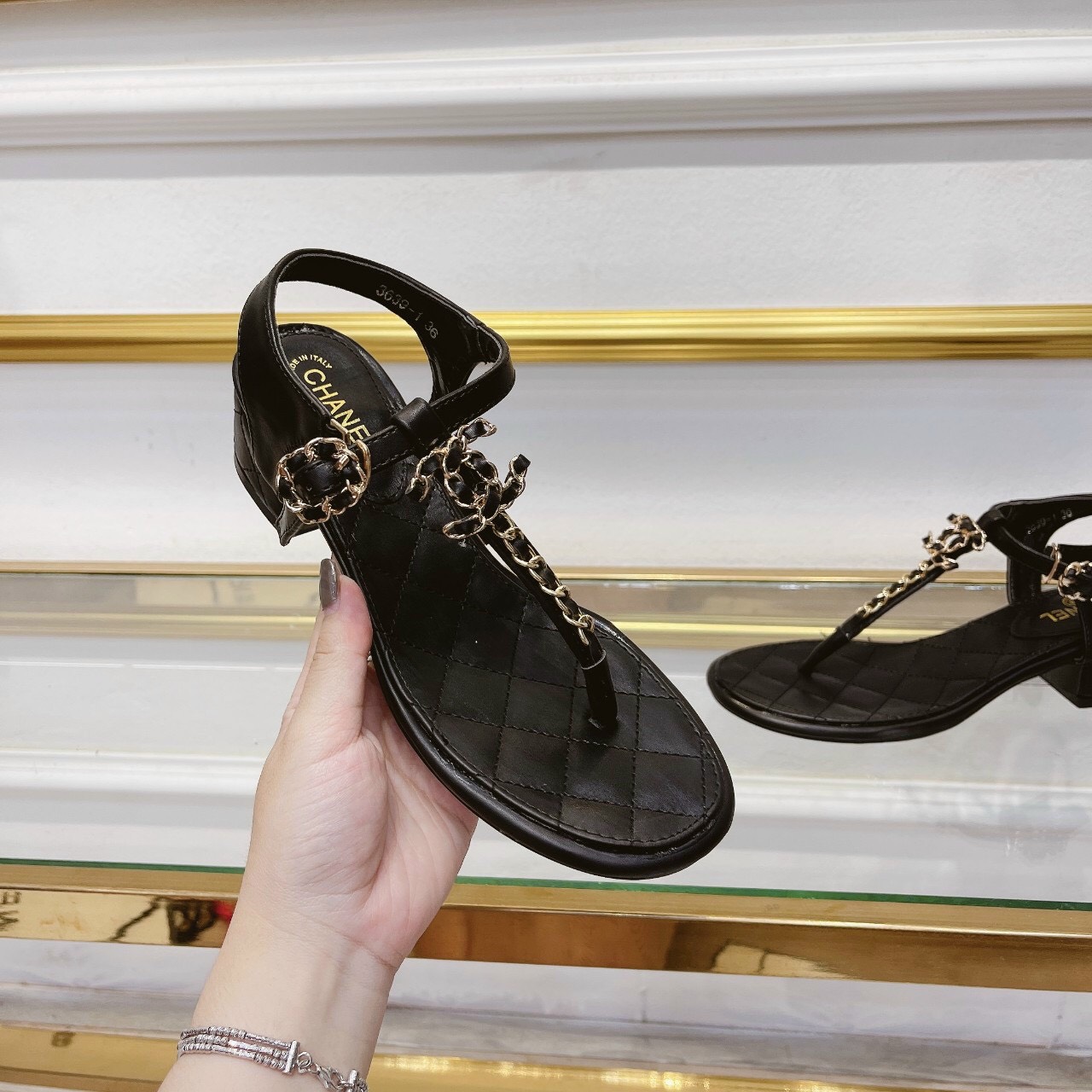 Sandal Kẹp xỏ ngón gót 3cm