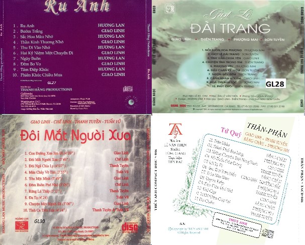 Bộ 4 Đĩa CD giao linh