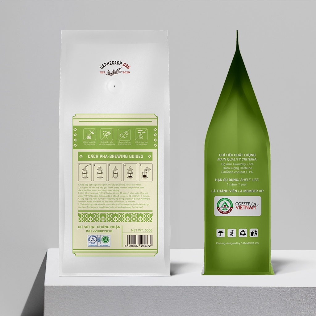 Cà Phê 100% Robusta Honey Nguyên Chất | Rang Đậm | Vị Chocolate, body dày, đậm đà | Pha cà phê sữa