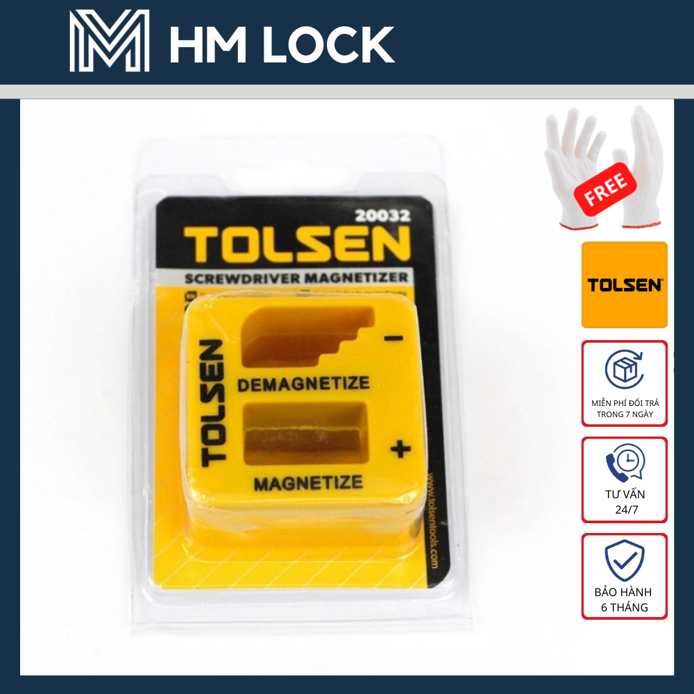 Cục khử từ tua vít 50mm tolsen - hàng chính hãng - hm lock - 20032