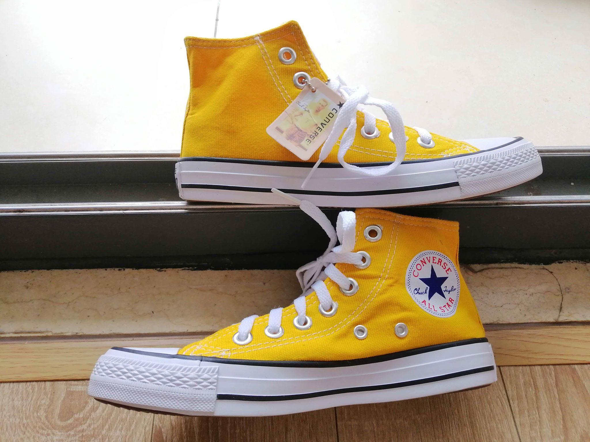Converse Classic Vàng cao size từ 35-40