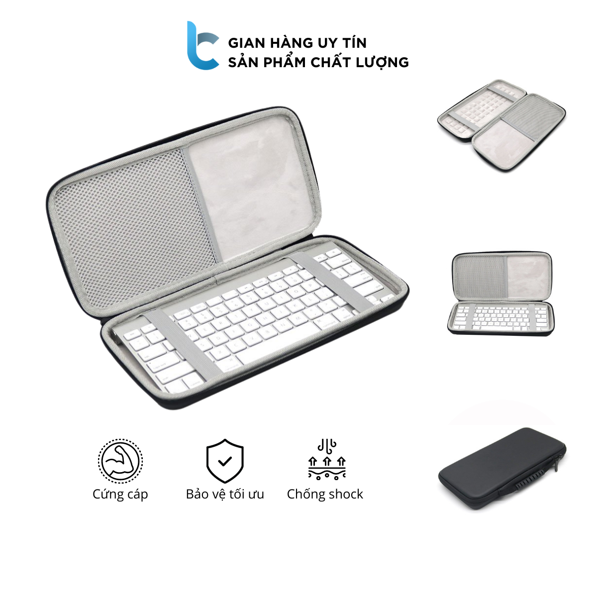 Hộp đựng chống sốc, bảo vệ bàn phím magic keyboard, logitech k380, mx keys mini
