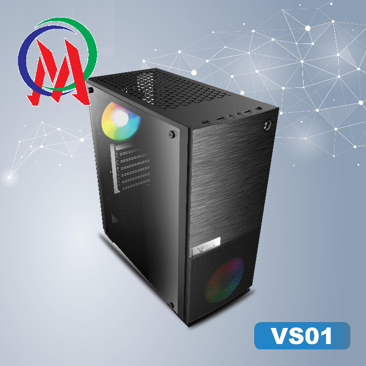 [HCM]Vỏ case máy tính VSP VS01 Gaming Mặt Trước Lưới