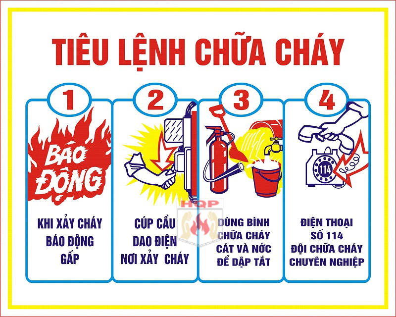 [HCM]BẢNG TIÊU LỆNH PHÒNG CHÁY CHỮA CHÁY