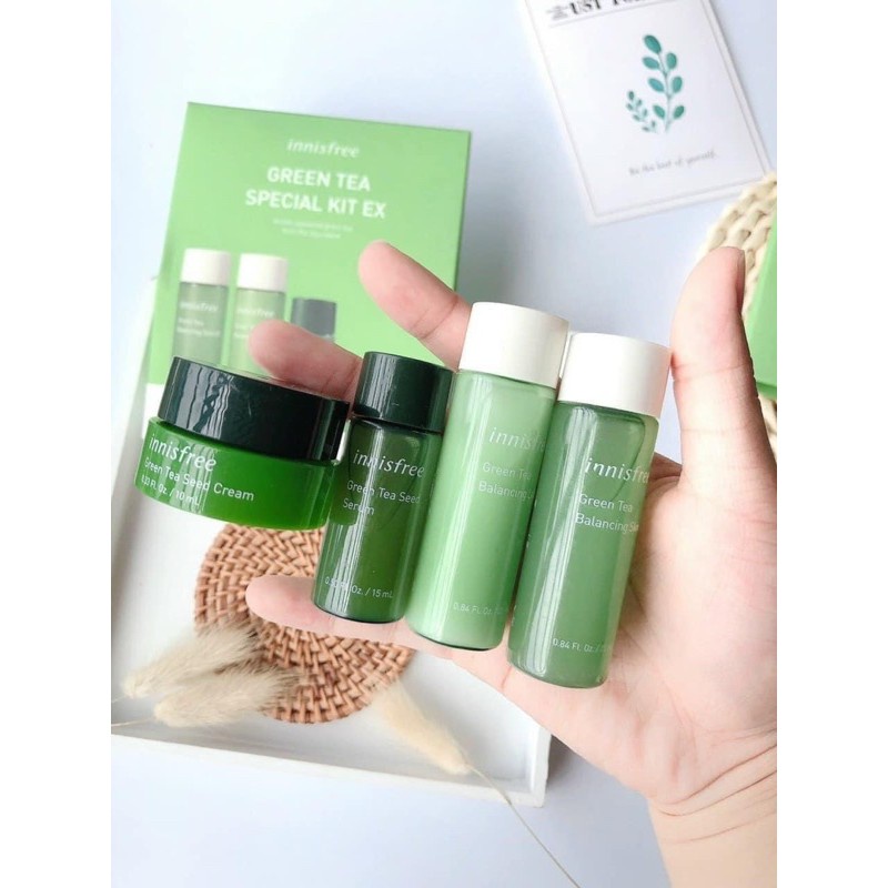 Kit trà xanh 4 món Innisfree - Bebeau