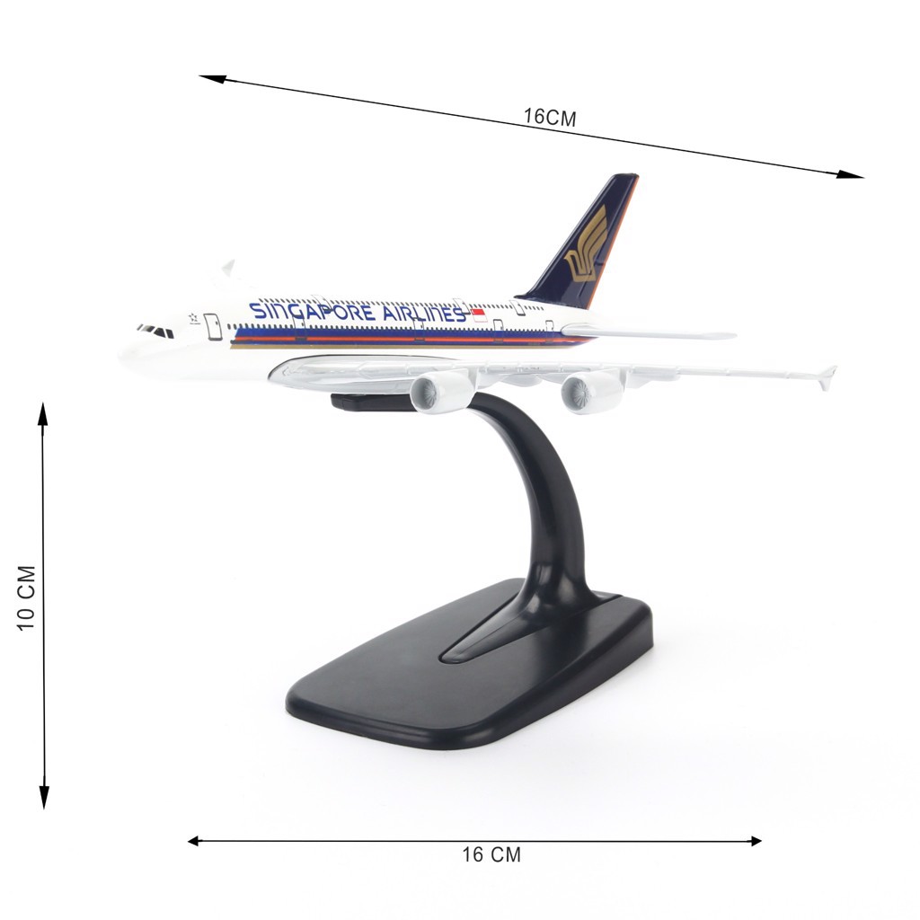 [HCM]Mô hình máy bay Singapore Airlines 16cm Everfly