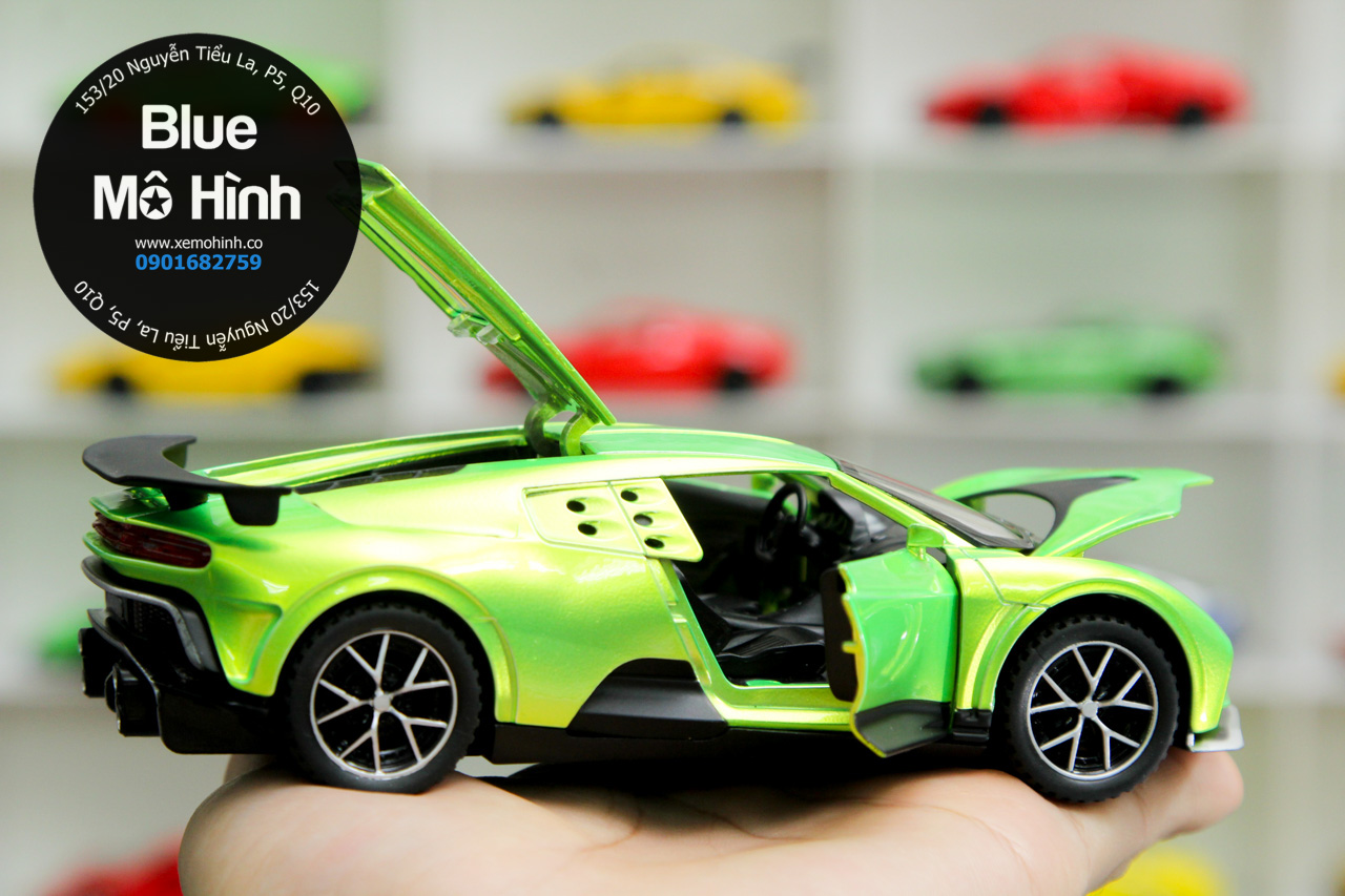 Blue mô hình | Xe mô hình Bugatti Centodieci 1:32 – Xanh