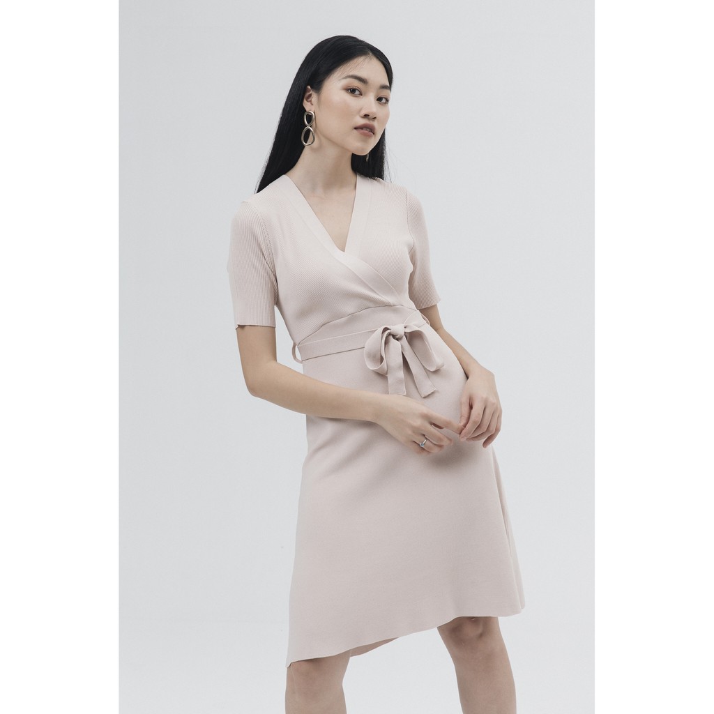 Đầm nữ xoè dệt kim IVY moda MS 42B7272