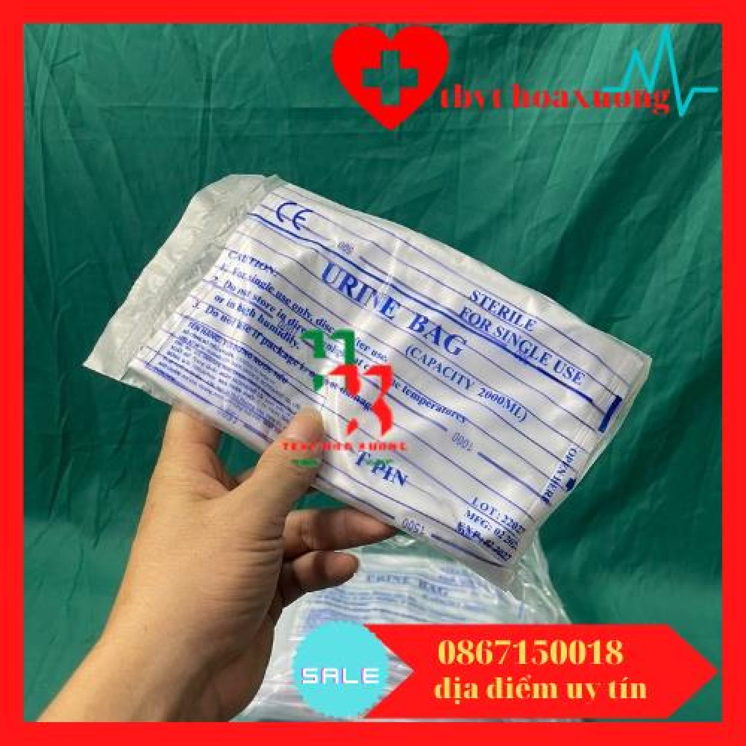 10 Túi Đựng Nước Tiểu Van Ngang