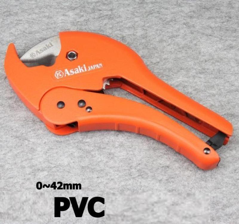 Kéo cắt ống nhựa PVC, PPR, PE chyển dụng Asaki AK-0082, Cắt ống phi 42mm, Tay nắm thiết kế dài cắt khỏe hơn