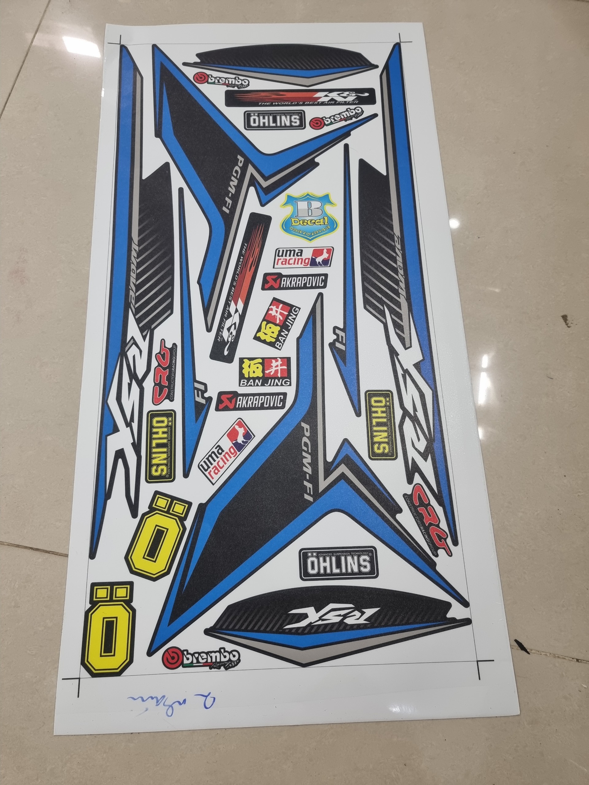 Tem xe wave rsx 2014 giống zin tặng logo