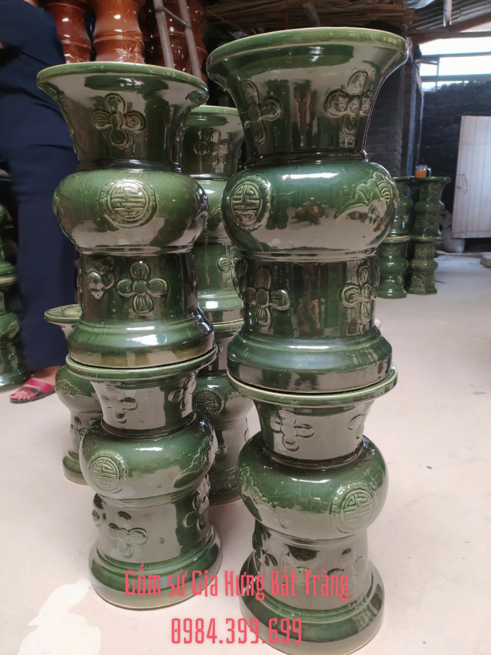 Đôn gốm sứ Gia Hưng Bát Tràng