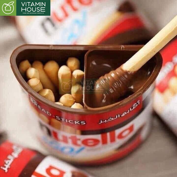 Bánh que chấm Socola hạt phỉ Nutella 52g Mỹ [VITAMIN HOUSE]