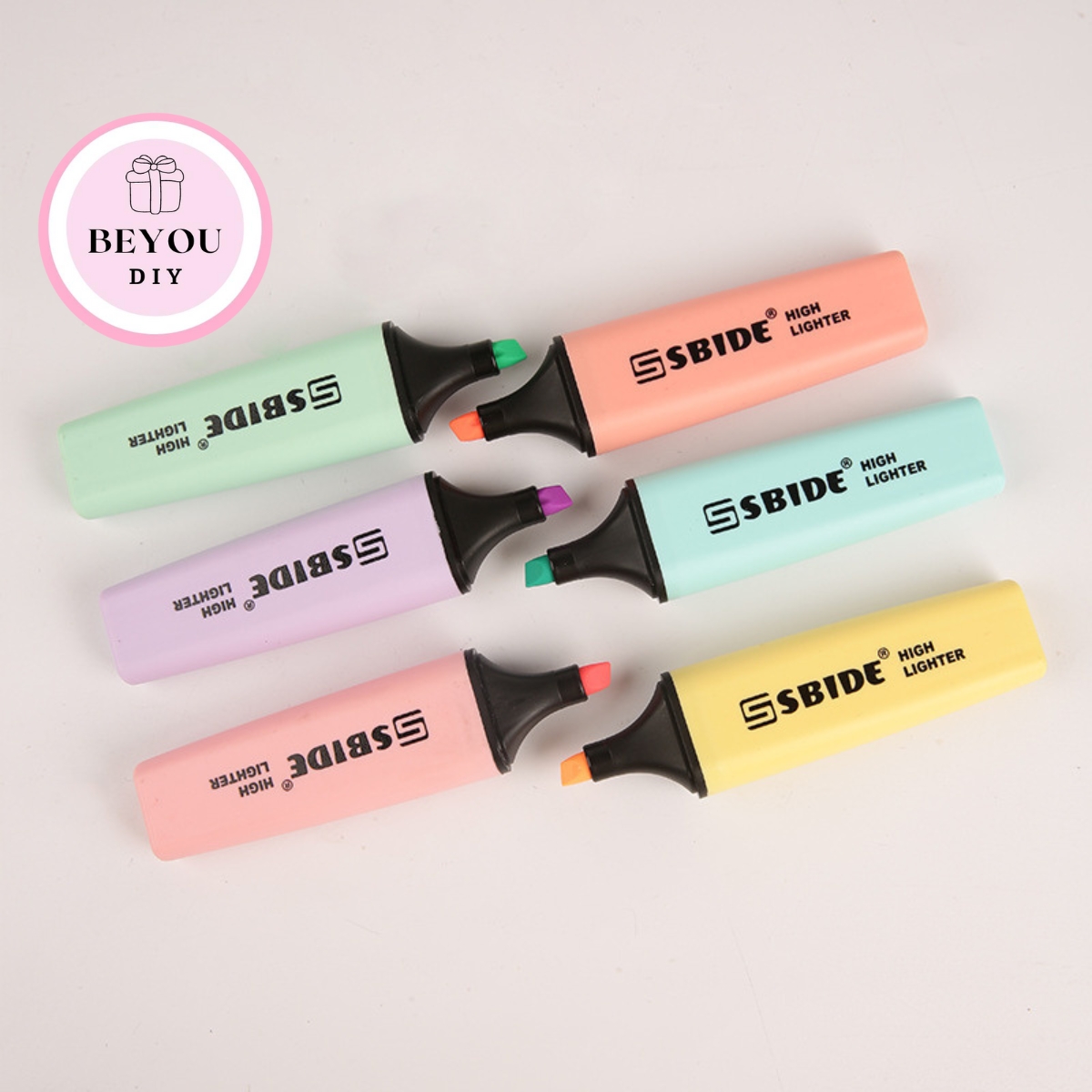 Combo 2, Lẻ 1 Bút Dạ Quang Màu Pastel, Bút Đánh Dấu Highlight - BEYOU