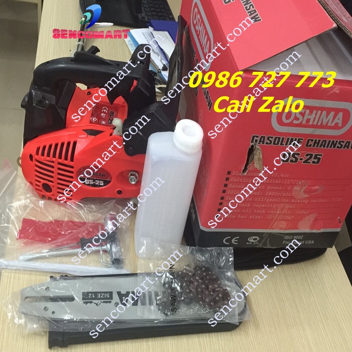 Máy cưa xích Oshima OS 25 có bình xăng con chất lượng hàng đầu