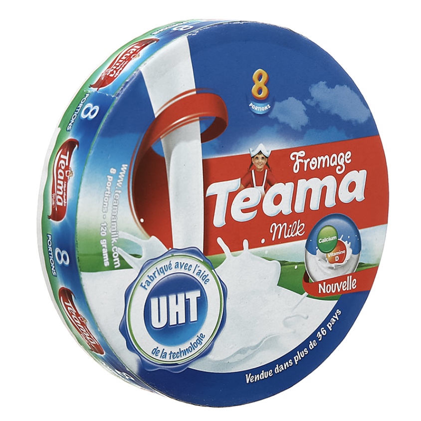 Phô mai Teama hộp 120g (8 miếng)