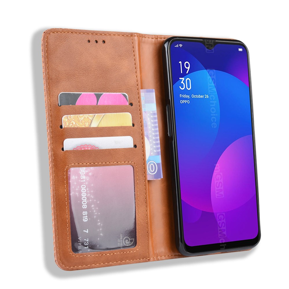 Bao da dạng ví OPPO F11 Leather Luxury