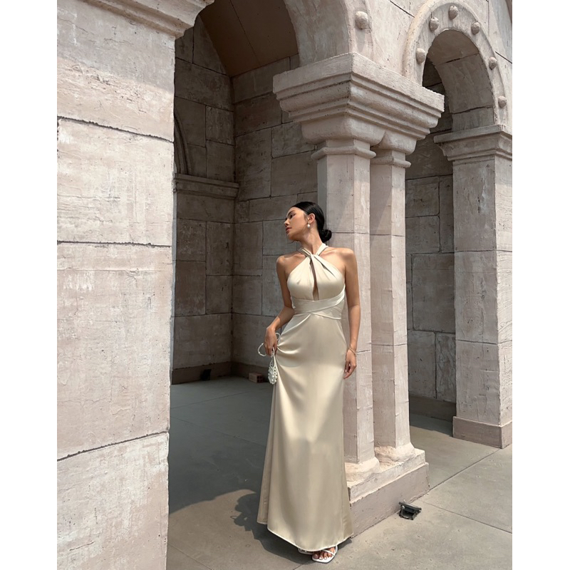 [Kisserine] Đầm lụa PHOEBE SILK DRESS - Thời trang nữ thiết kế - lụa cao cấp