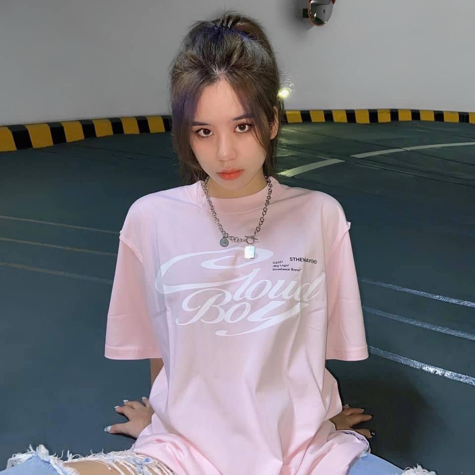 Áo thun tay ngắn cổ tròn 5THEWAY® /cloud boy/ SQUARE TEE