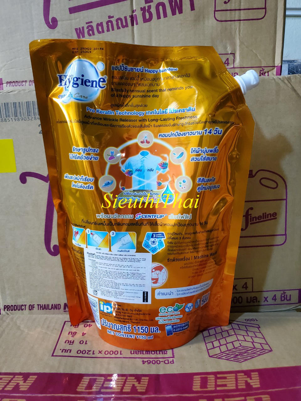 NHẬP KHẨU NƯỚC XẢ VẢI ĐẬM ĐẶC HYGIENE THÁI LAN