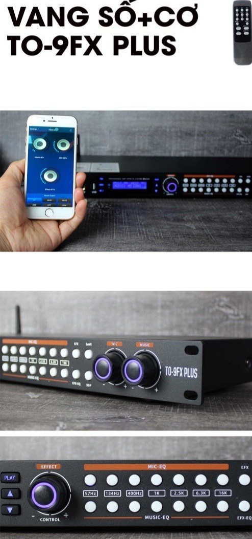 Mixer Vang Số Bluetooth Cao Cấp - Dành Cho Tủ Điện Và Phòng Hát