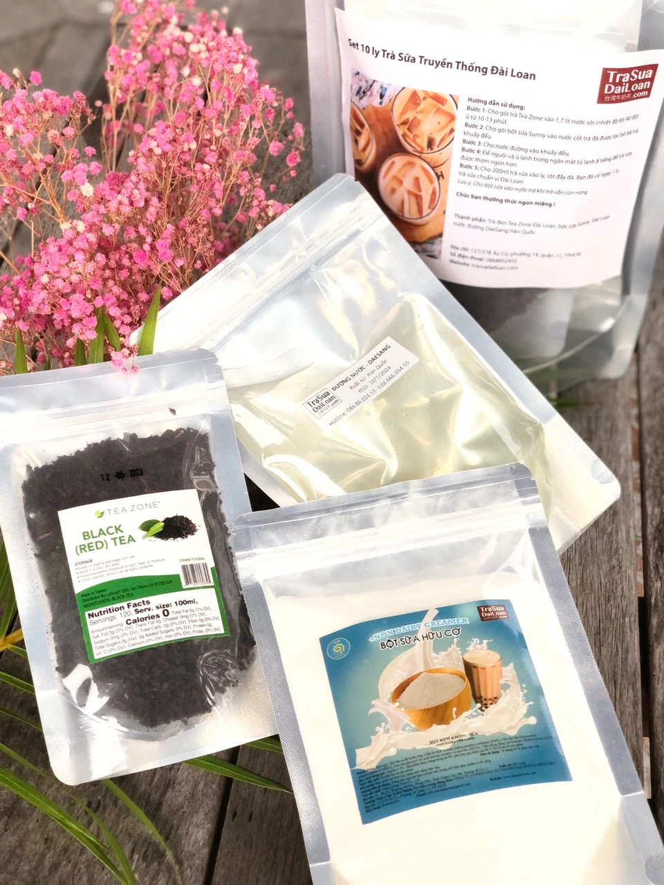 [FreeShip] [Chính hãng] Set trà sữa Đài Loan thương hiêu Teazone