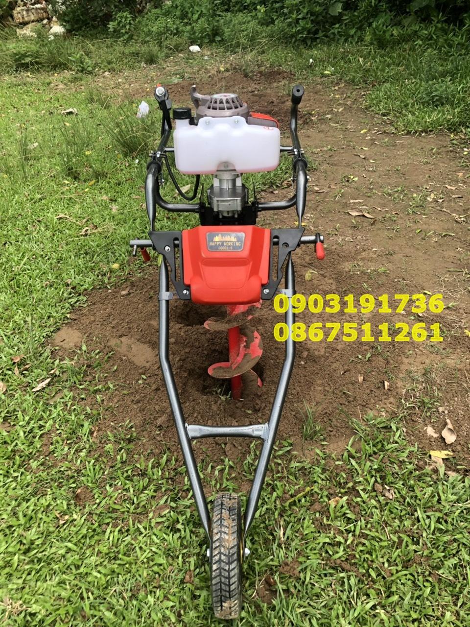 Máy đào hố trồng chuối -  Máy khoan đất trồng cây.