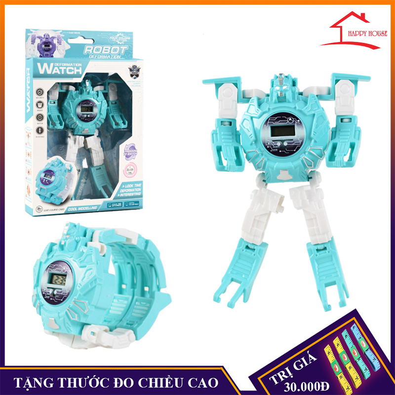 Nơi bán Đồ chơi trẻ em, đồng hồ lắp ráp biến hình robot sáng tạo (Tặng thước đo chiều cao khi mua hàng)