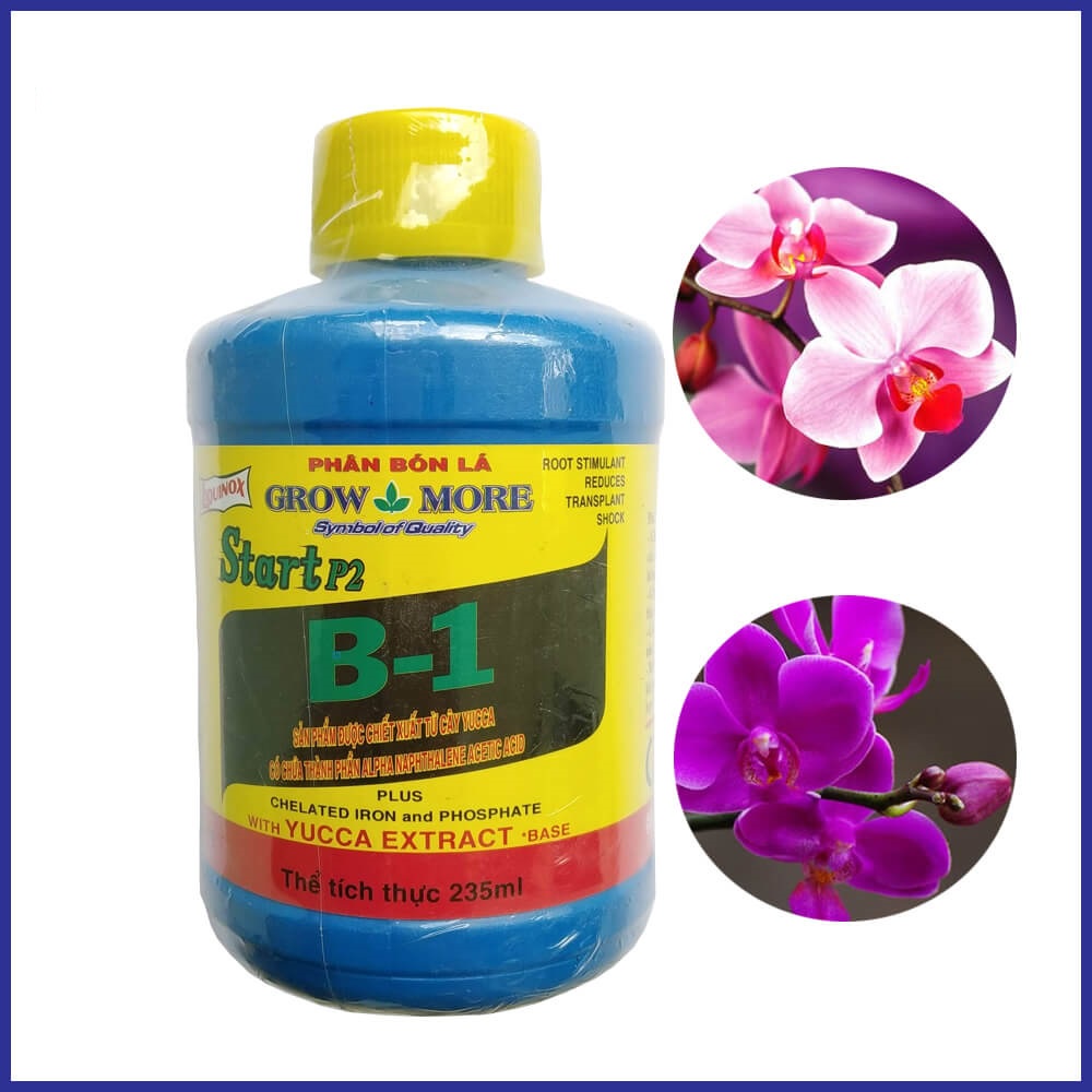 Phân Bón Lá Vitamin B1 Growmore Của Mỹ dành cho hoa lan cây cảnh 235 ml