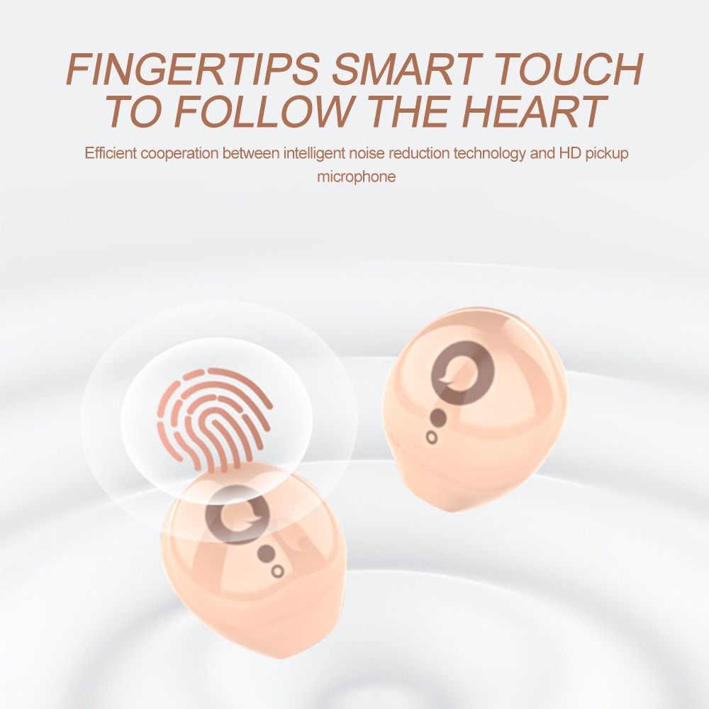 K11SEQ New For iPhone Android Charging Box Earplug Noise Reduction Mini Invisible Bluetooth 5.3 Wireless Headset Headphones