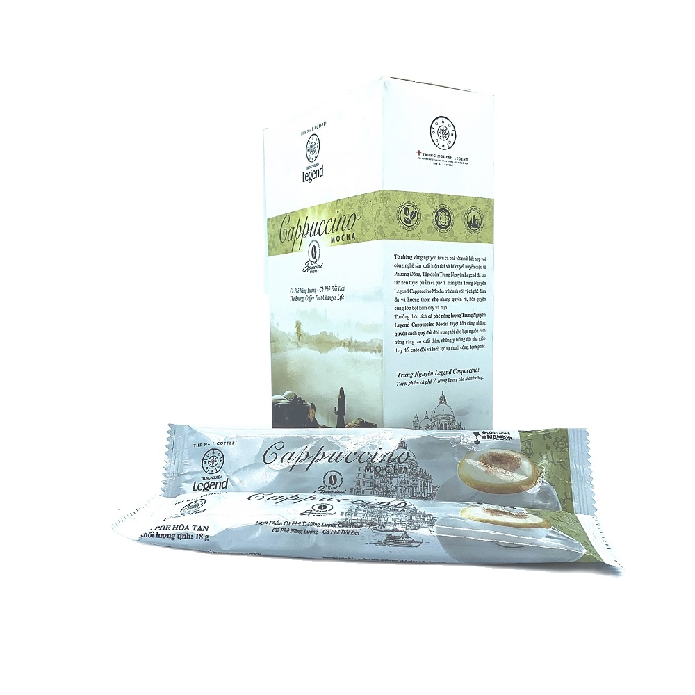 Cà phê Cappuccino Trung Nguyên( Hương Mocha) Hộp 12 Gói