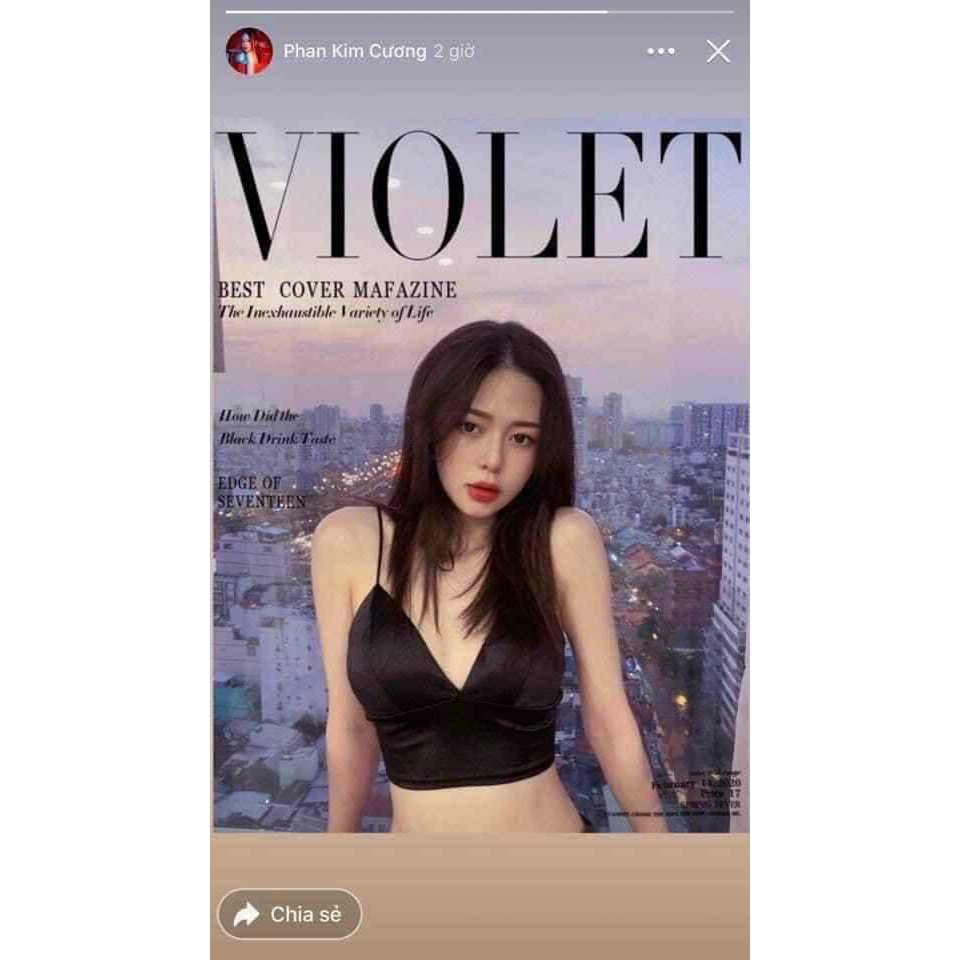 Áo Bra Lụa Phi Bóng 8 Nấc Cài Siêu Sexy