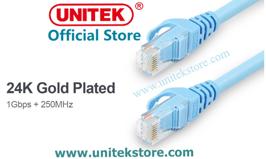 [UNITEK STORE] CÁP MẠNG LAN UTP CAT 6 - 5M UNITEK (Y-C 812ABL)