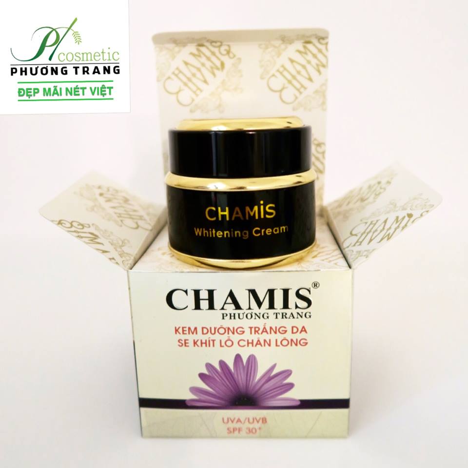 Kem trắng da se khít chân lông Chamis 35g