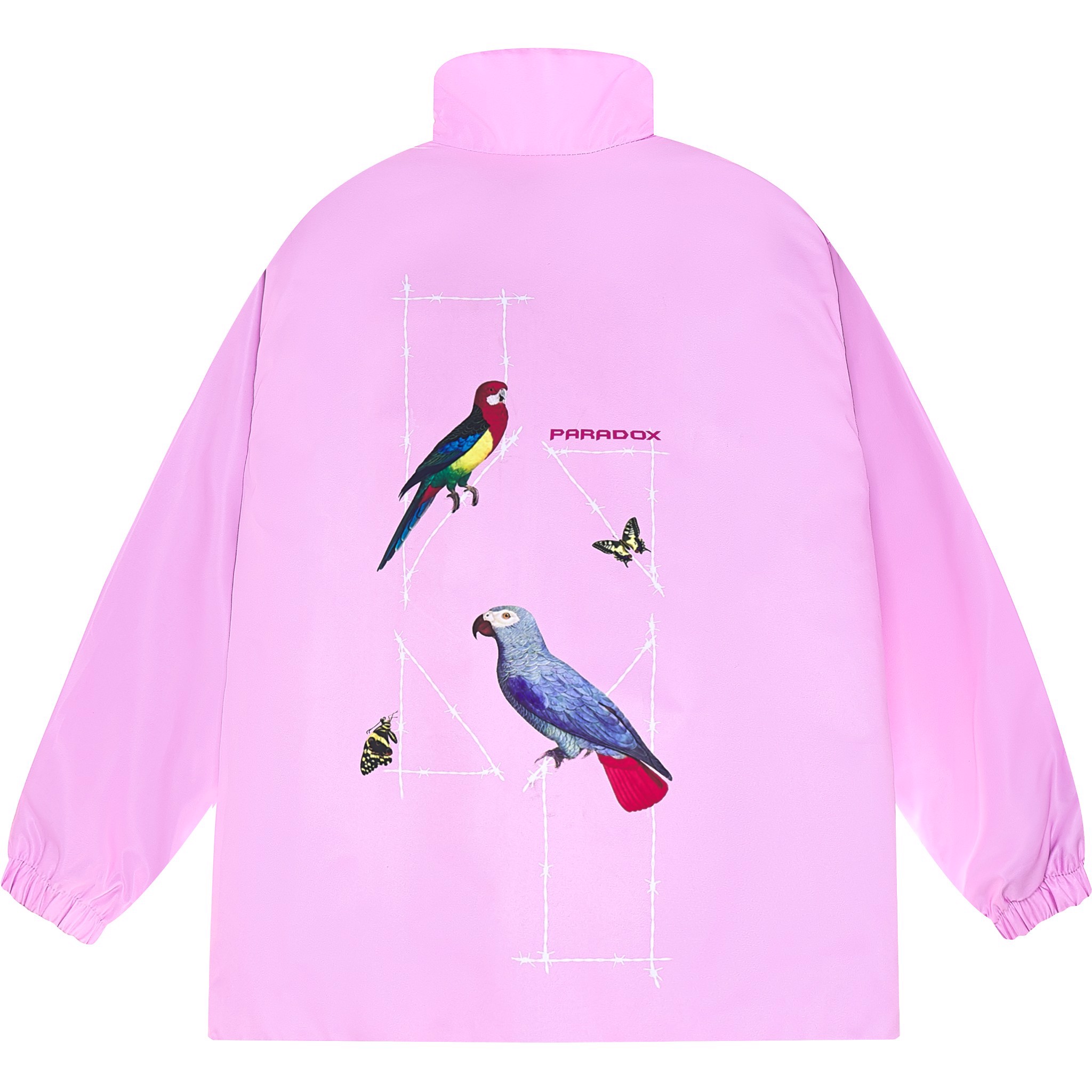 PARADOX Áo khoác dù dây kéo  PARROT LOGO ZIP OVERPRINTED JACKET