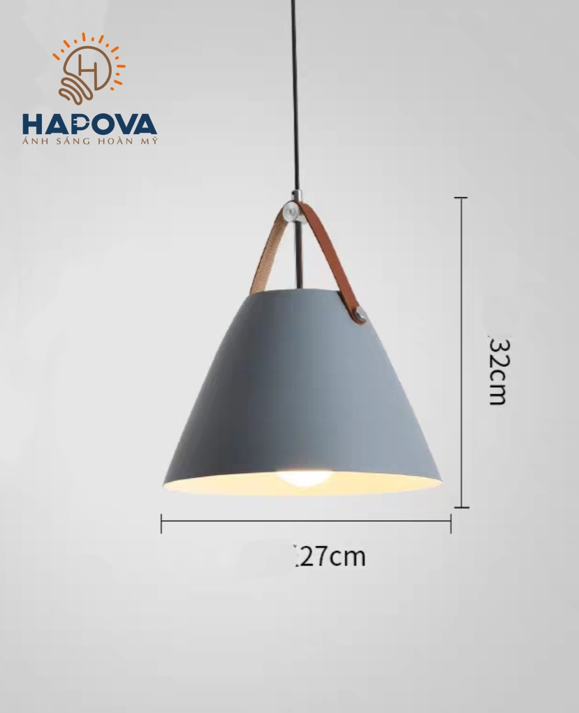 Đèn thả bàn ăn quai da HAPOVA VIKA 5007/1