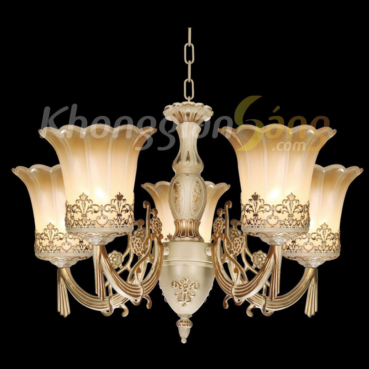 ĐÈN CHÙM CỔ ĐIỂN (PHI 680mm x H400mm) KGC-8217/5