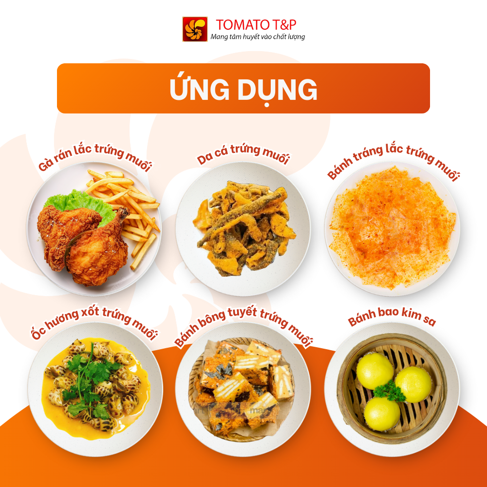Bột Trứng Muối Gumi Egg dùng để làm bánh, sốt trứng muối, lắc với gà rán - Gói 100g - Tomato T&P
