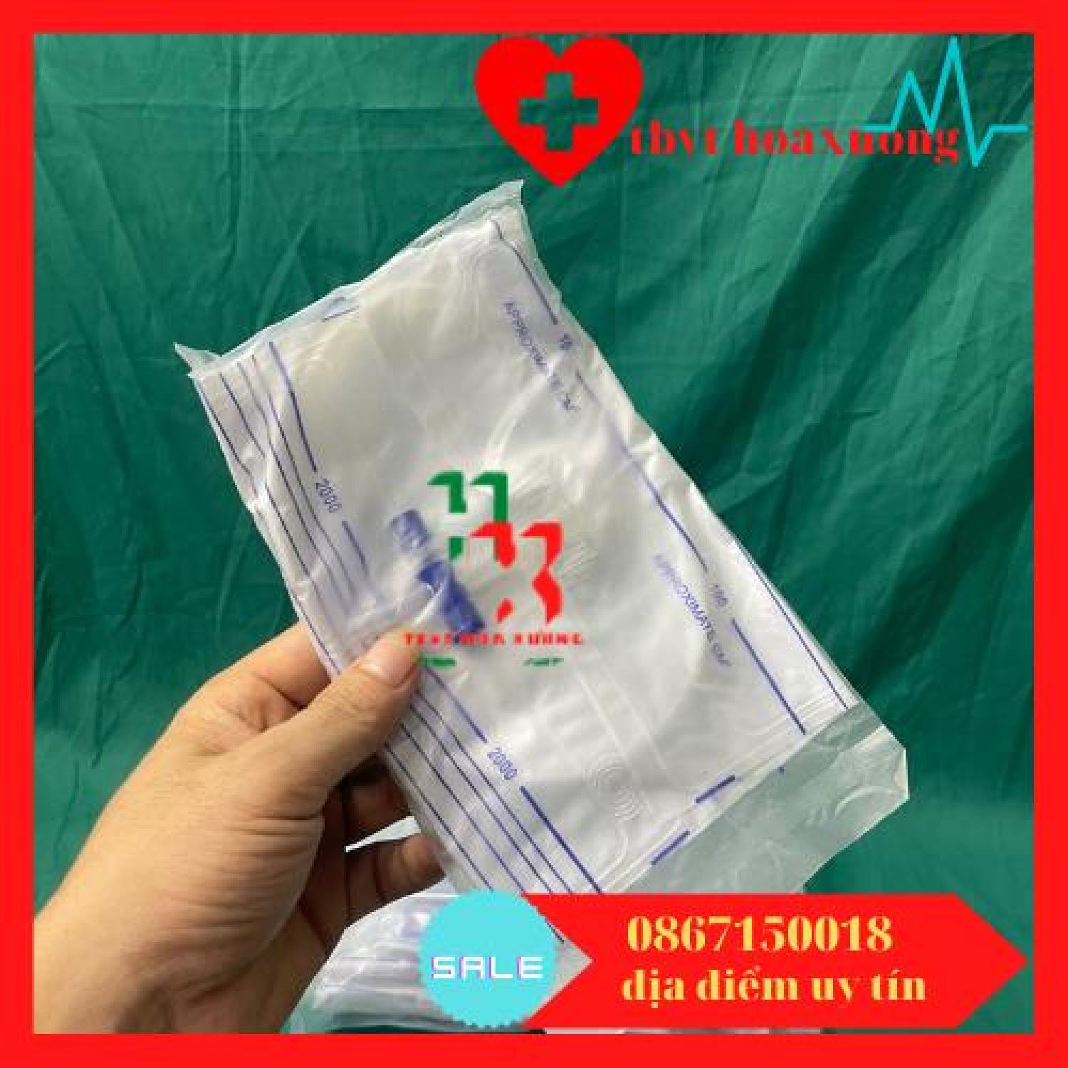 10 Túi Đựng Nước Tiểu Van Ngang