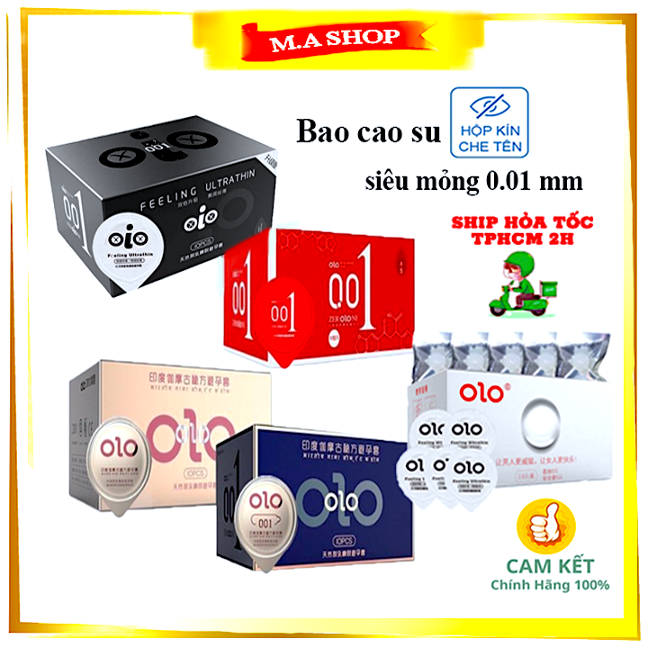 Bao cao su siêu mỏng OiO 001 nhiều gel bôi trơn