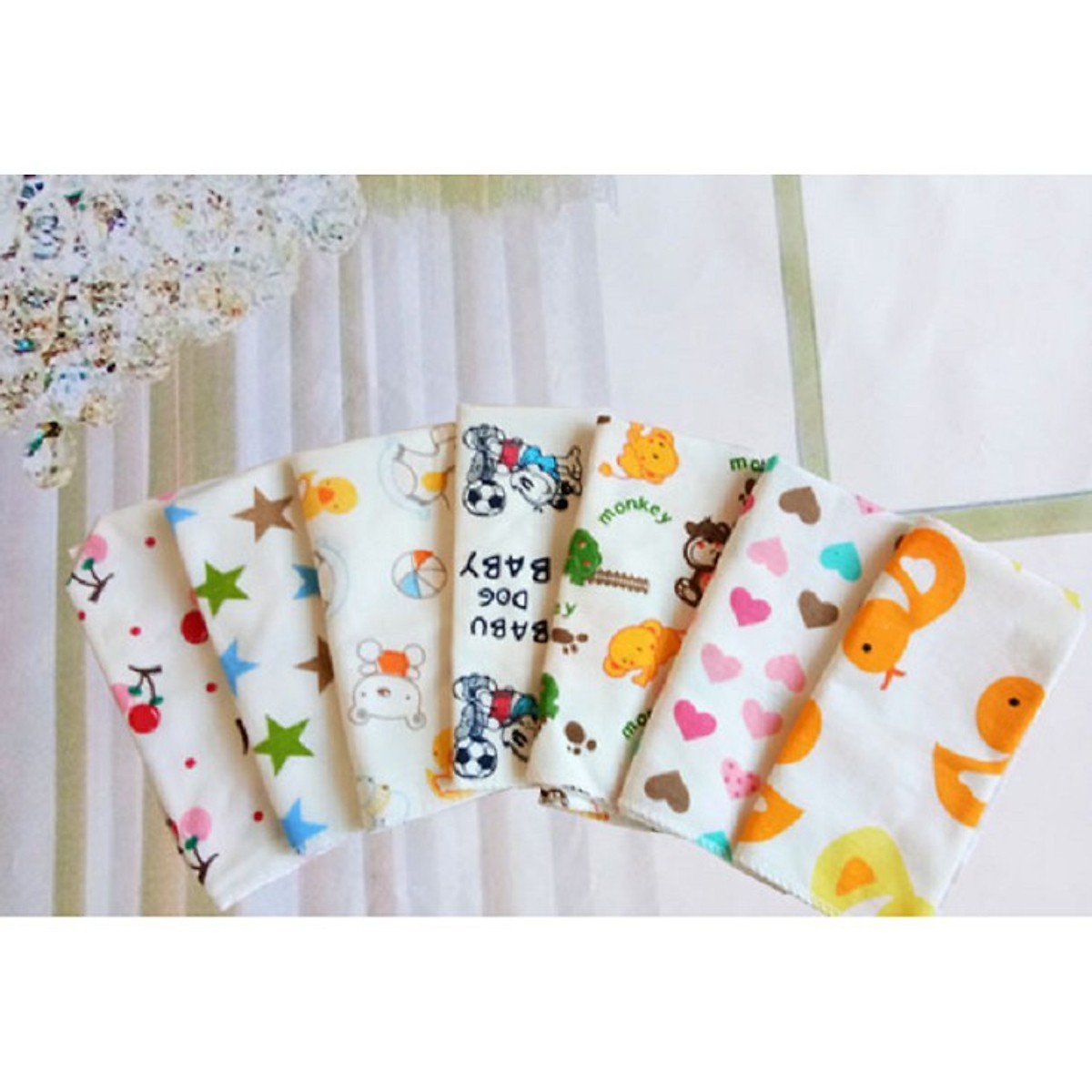 Combo 10 khăn yếm tam giác cho bé