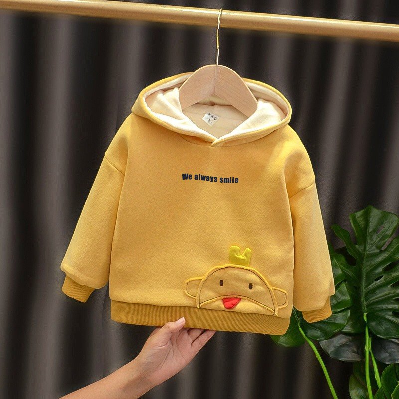 Áo nỉ hoodie cho bé mặc thu đông, size 10-32 kg- We always smile
