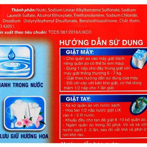 Nước giặt Lix đậm đặc 3.6kg - HCM