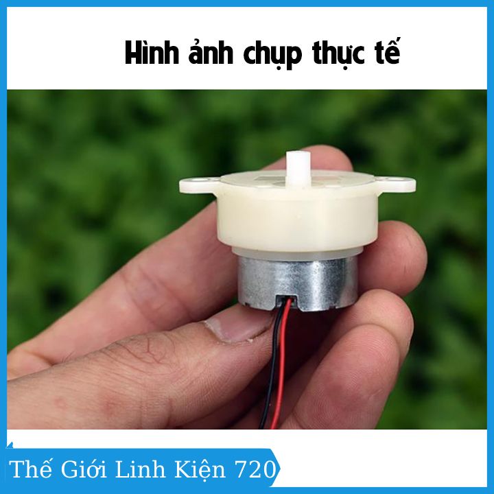 Động cơ giảm tốc JS30 6-12VDC tốc độ motor 8-16.5 Vòng/phút