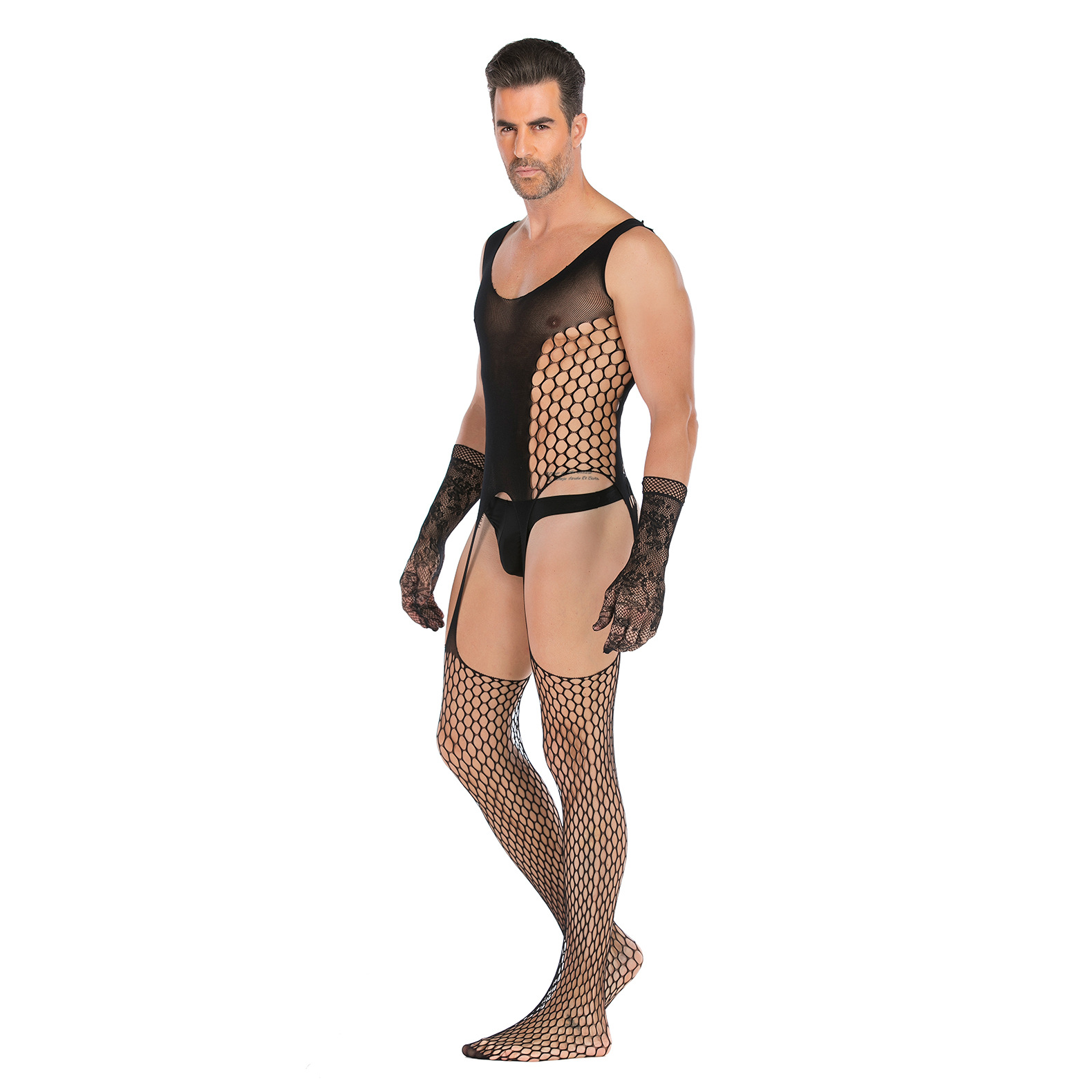 BODYSUIT NAM LƯỚI (QUẦN LIỀN ÁO) - A017 [che tên khi giao]
