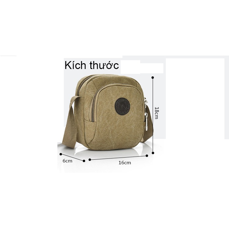 [HCM]Túi Đeo Chéo Nhỏ Vải Bố.