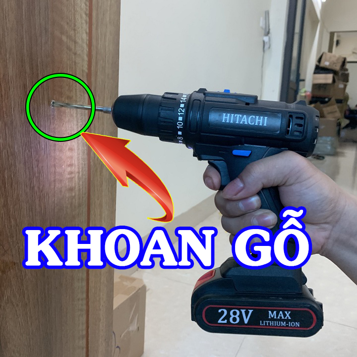 Khoan Pin Hitachi 28v siêu mạnh