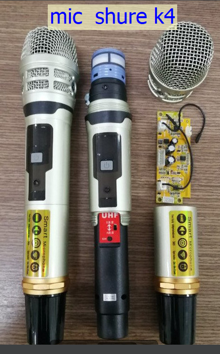 2 MICRO SHURE UGX9 II KARAOKE KHÔNG DÂY mic mạch thao máy