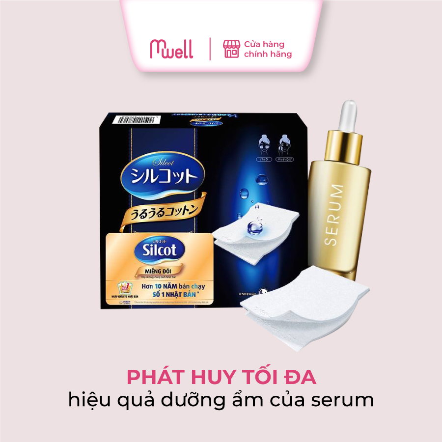Bông Tẩy Trang Silcot Đắp Dưỡng Miếng Đôi 40 miếng/hộp