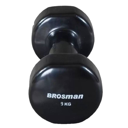 Tạ tay 9kg Brosman nhập khẩu (Bộ 2 cái tạ sắt 9kg màu đen)